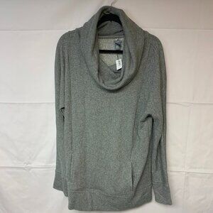 Aerie womens SZ XL tunic pullover grey metallic activewear loungewear NWT